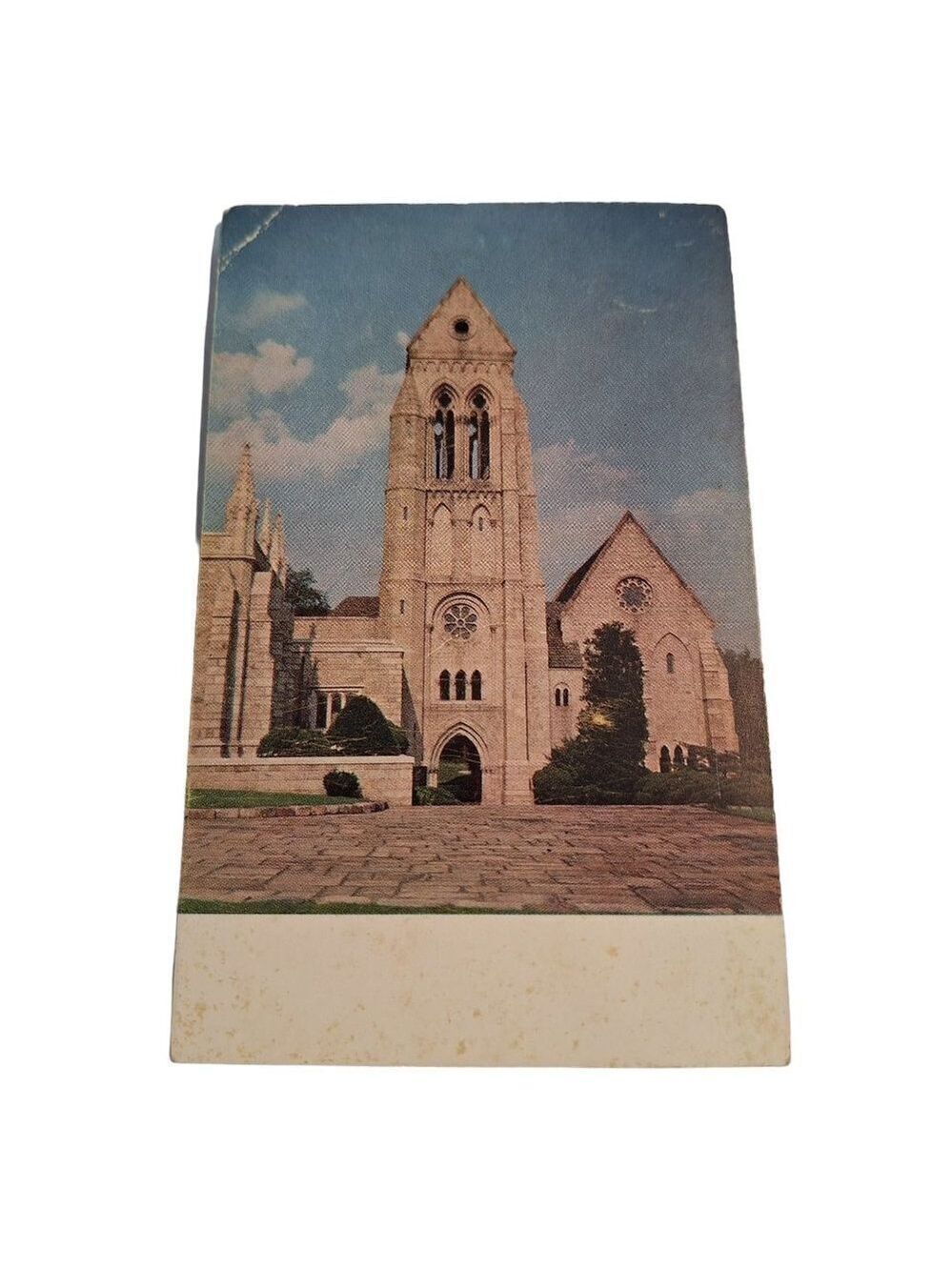 Bryn Athyn Cathedral Postcard Pennsylvania Chrome